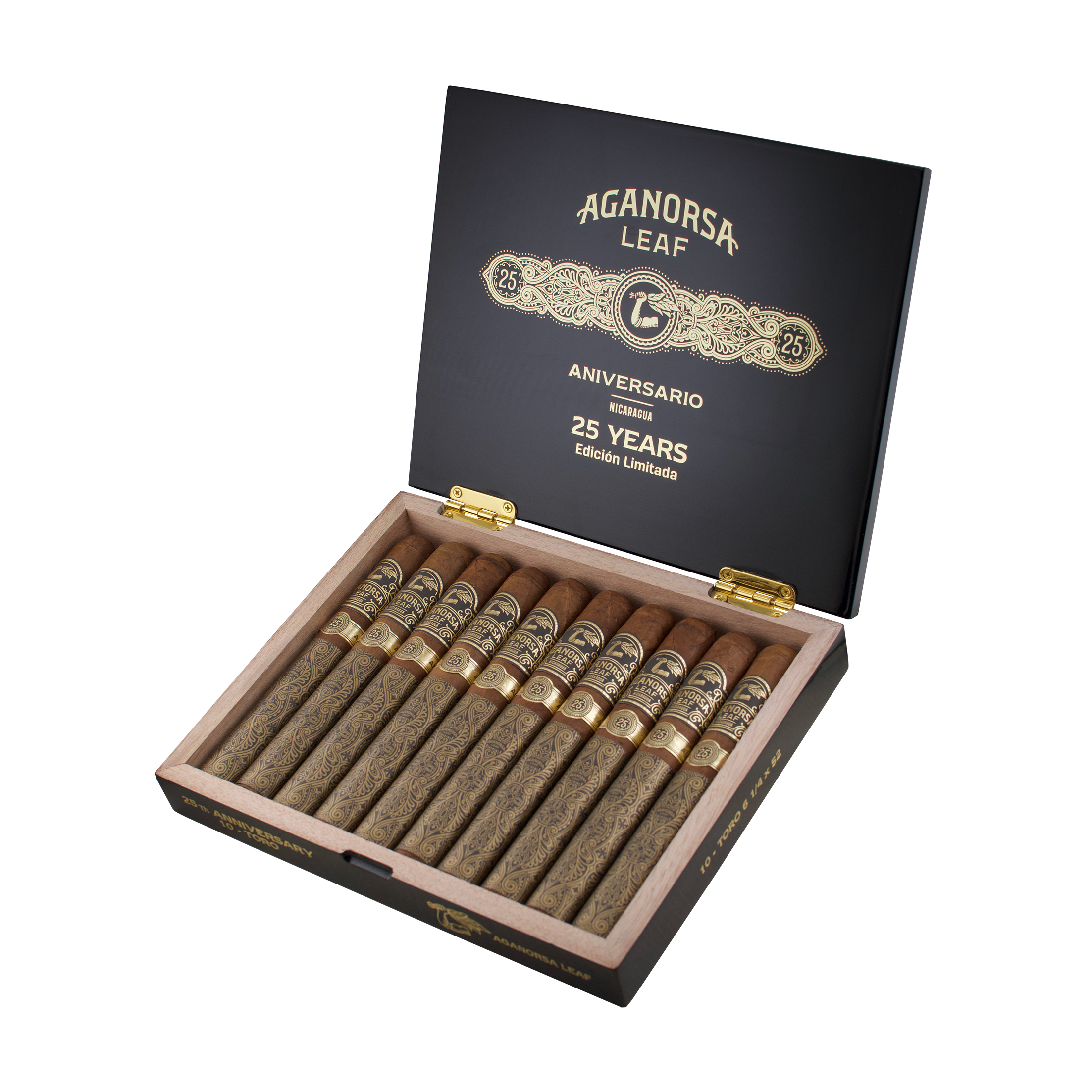 Aganorsa Leaf Aniversario 25th Corojo Toro Cigar - Box